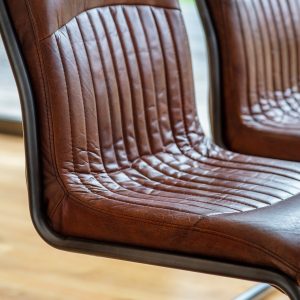 Gallery Direct Capri Leather Chair Brown | Shackletons