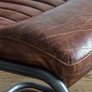 Gallery Direct Capri Leather Chair Brown | Shackletons