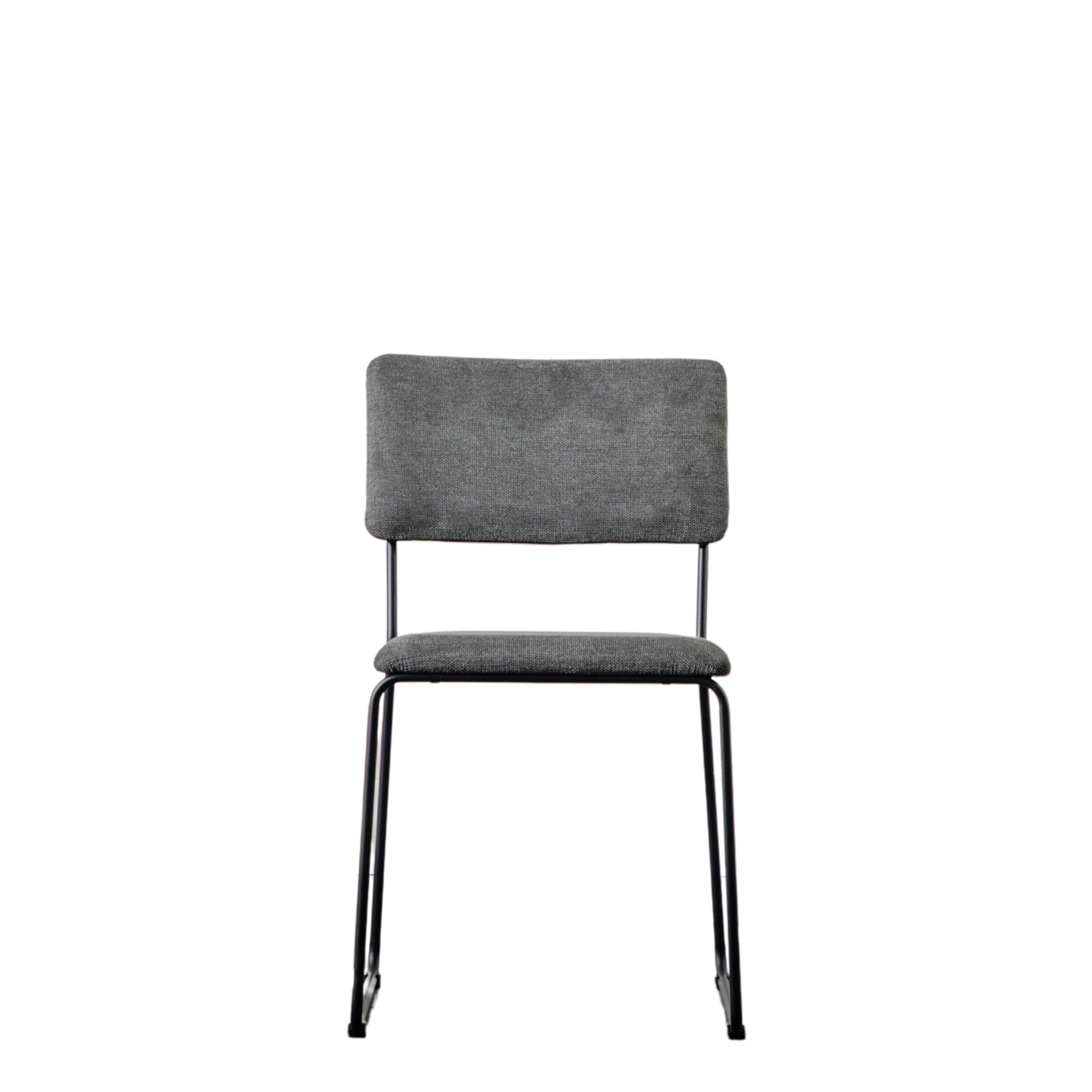 Gallery Direct Chalkwell Dining Chair Charcoal (Set of 2)