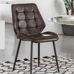 Gallery Direct Manford Dining Chair Brown Set of 2 | Shackletons