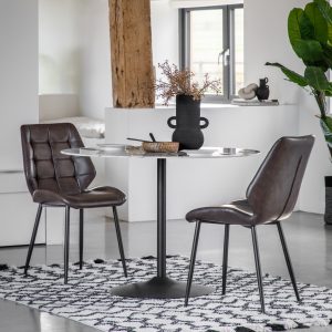 Gallery Direct Manford Dining Chair Brown Set of 2 | Shackletons