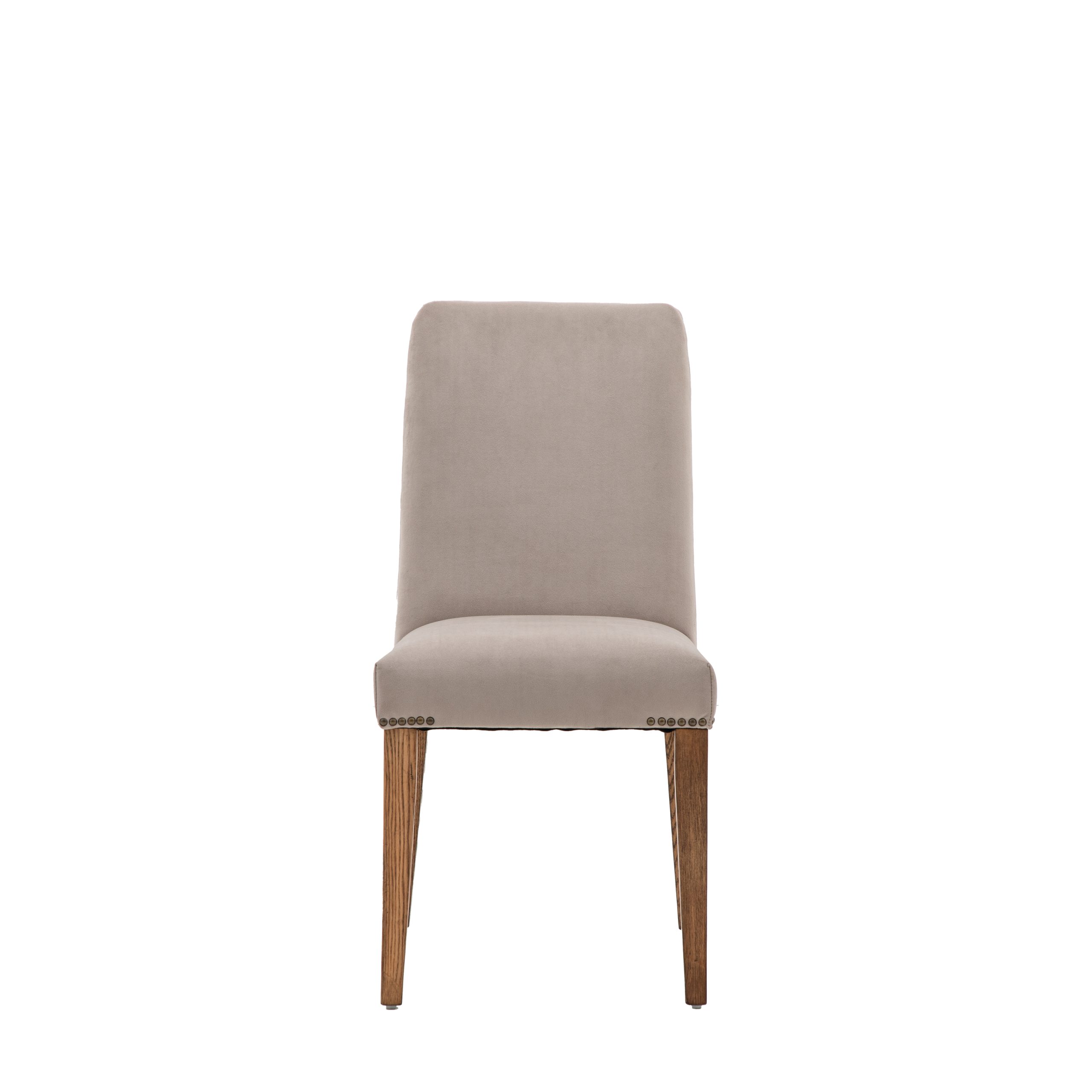 Gallery Direct Highgrove Chair Dove Velvet (Set of 2)