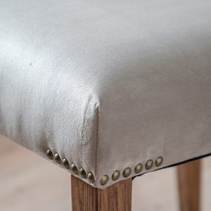 Gallery Direct Highgrove Chair Dove Velvet Set of 2 | Shackletons
