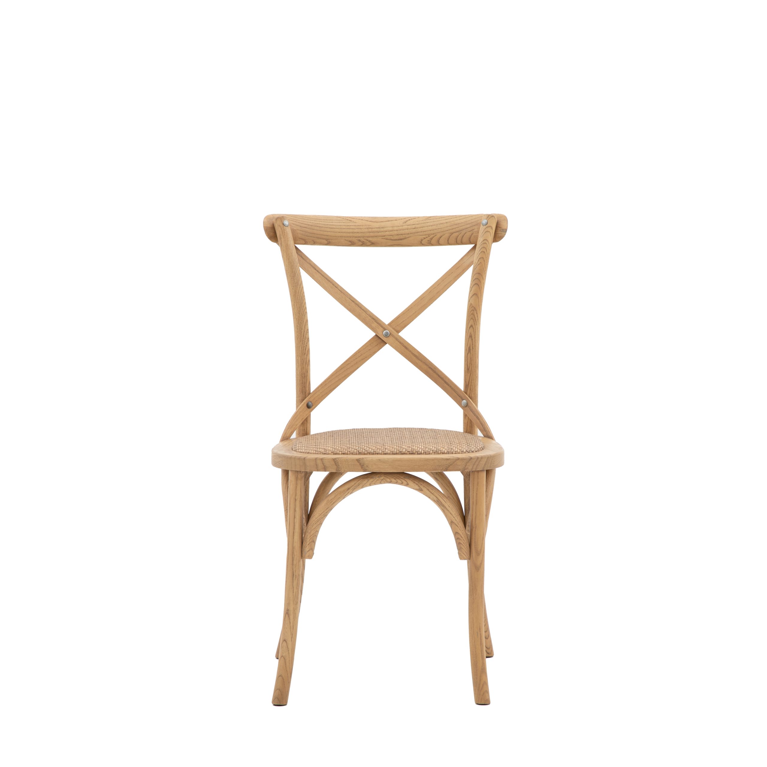 Gallery Direct Cafe Chair Natural/Rattan (Set of 2)