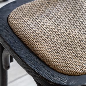 Gallery Direct Cafe Chair BlackRattan Set of 2 | Shackletons