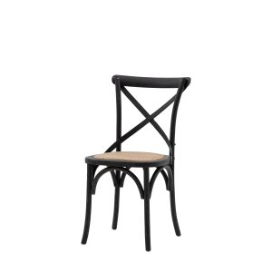 Gallery Direct Cafe Chair BlackRattan Set of 2 | Shackletons