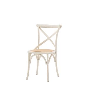 Gallery Direct Cafe Chair WhiteRattan Set of 2 | Shackletons