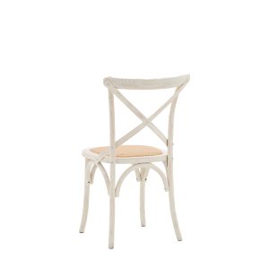 Gallery Direct Cafe Chair WhiteRattan Set of 2 | Shackletons