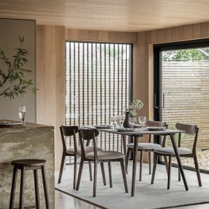 Gallery Direct Hatfield Dining Table Smoked | Shackletons