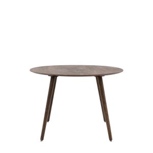 Gallery Direct Hatfield Round Dining Table Smoked | Shackletons