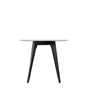 Gallery Direct Blair Round Dining Table Black | Shackletons
