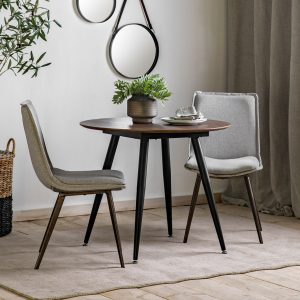Gallery Direct Astley Round Dining Table Walnut | Shackletons