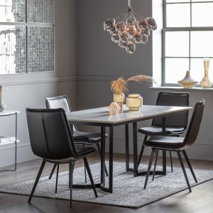 Gallery Direct Everton Dining Table Black | Shackletons