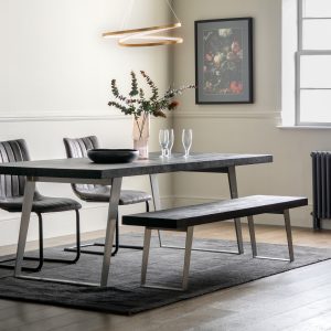 Gallery Direct Newington Dining Table Black | Shackletons