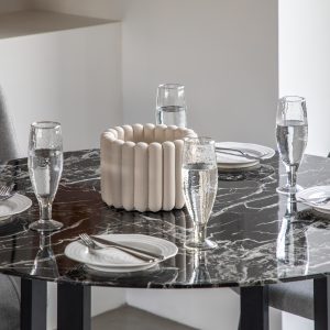 Gallery Direct Connolly Dining Table Black Effect | Shackletons