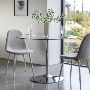 Gallery Direct Fielding Dining Table Clear Glass | Shackletons