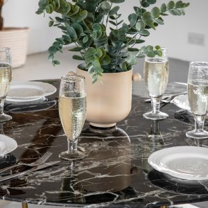 Gallery Direct Fielding Dining Table Black Effect | Shackletons