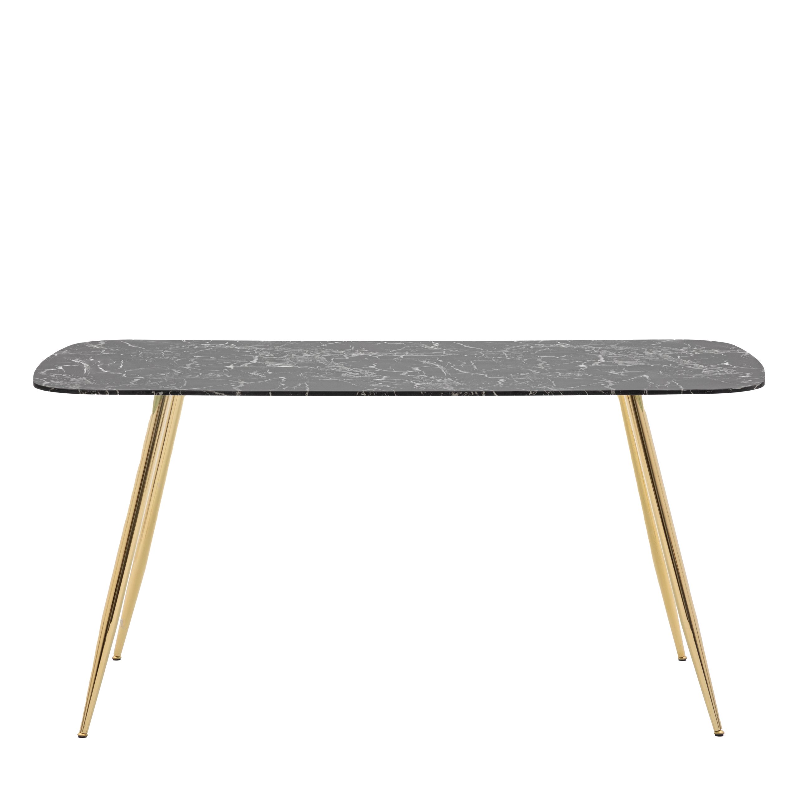 Gallery Direct Evans Dining Table Black Effect