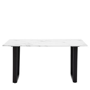 Gallery Direct Davidson Dining Table White Effect | Shackletons