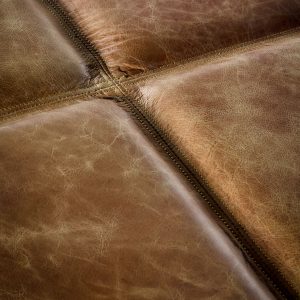 Gallery Direct Barham Slab Brown Leather | Shackletons