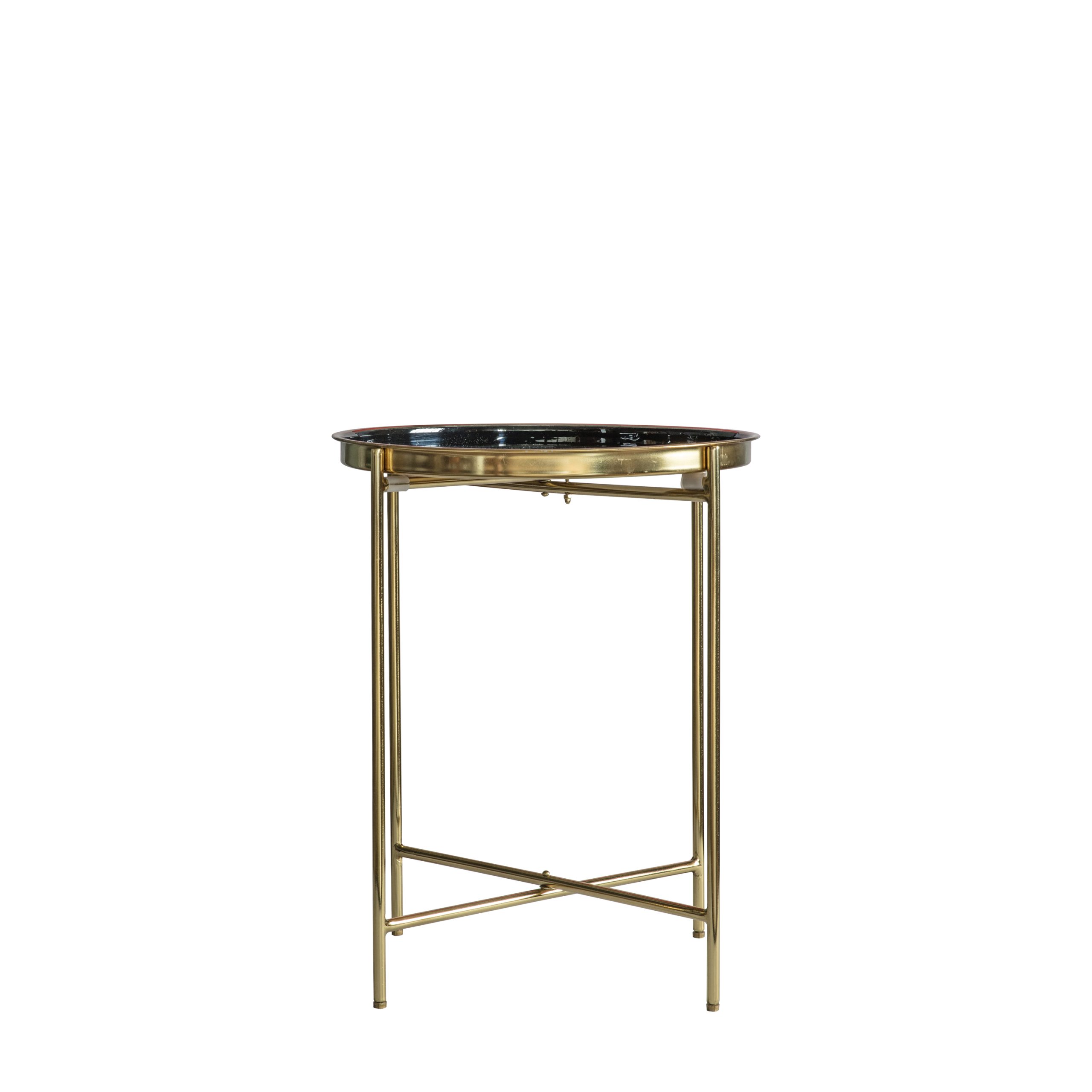Gallery Direct Valetta Side Table Gold/Black