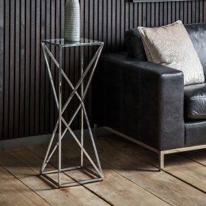 Gallery Direct Parma Side Table Silver | Shackletons