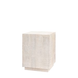 Gallery Direct Iowa Side Table Whitewash | Shackletons