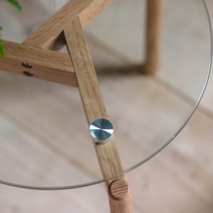 Gallery Direct Blair Round Side Table Oak | Shackletons