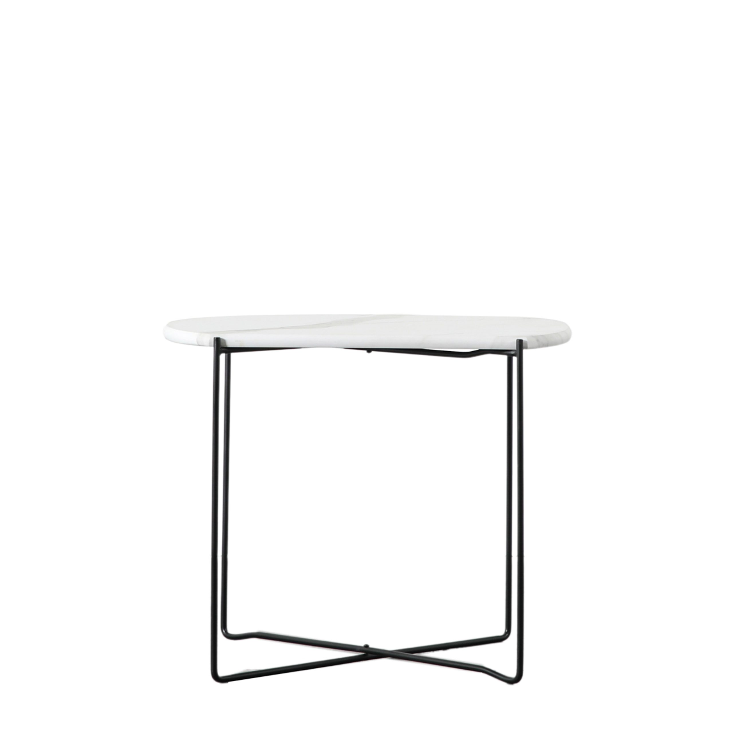 Gallery Direct Linford Side Table White Marble