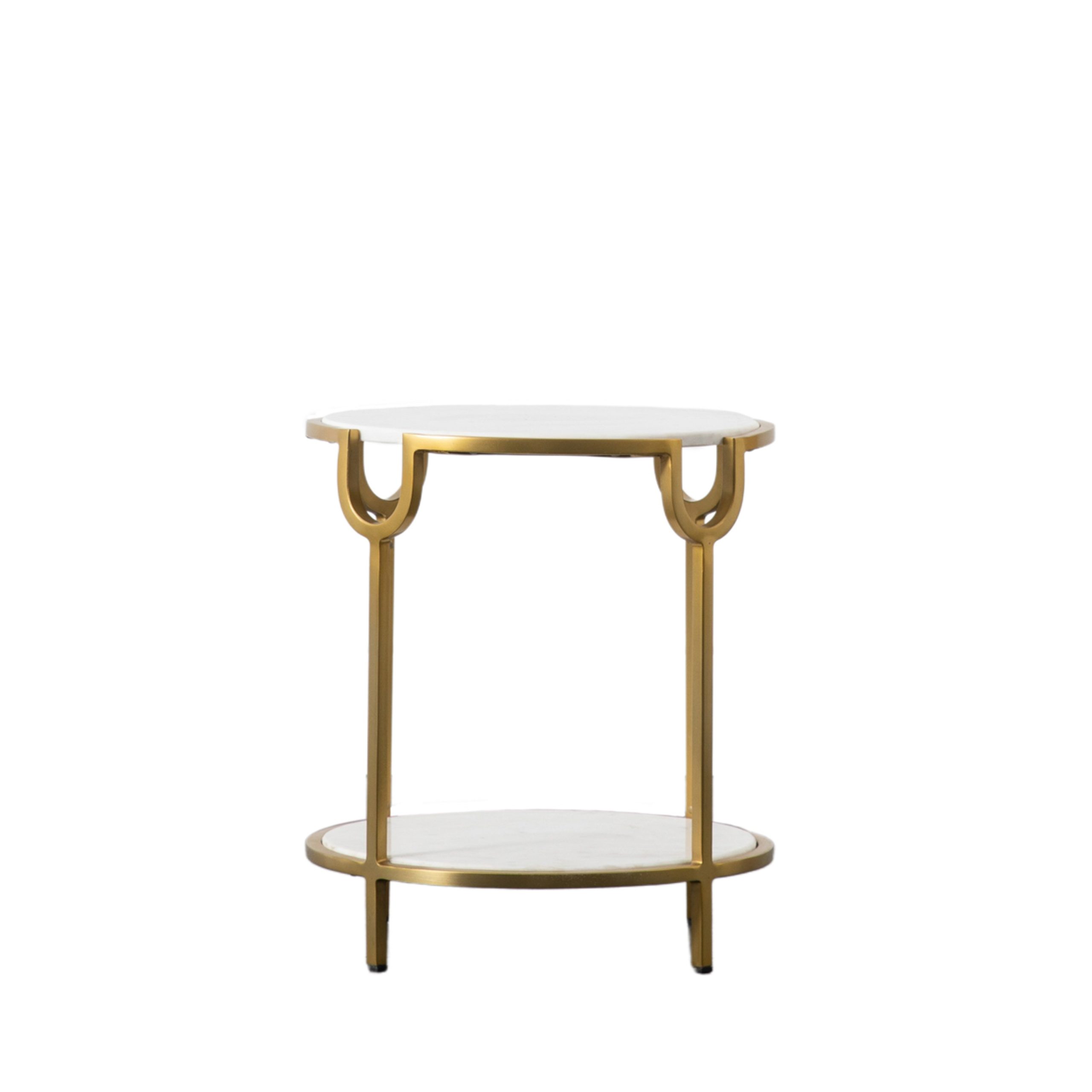 Gallery Direct Weston Side Table White Marble