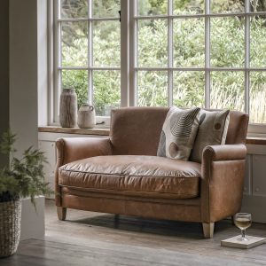 Gallery Direct Mr Paddington Sofa Vintage Brown Leather | Shackletons
