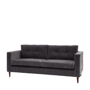 Gallery Direct Whitwell Sofa 3 Seater Charcoal | Shackletons