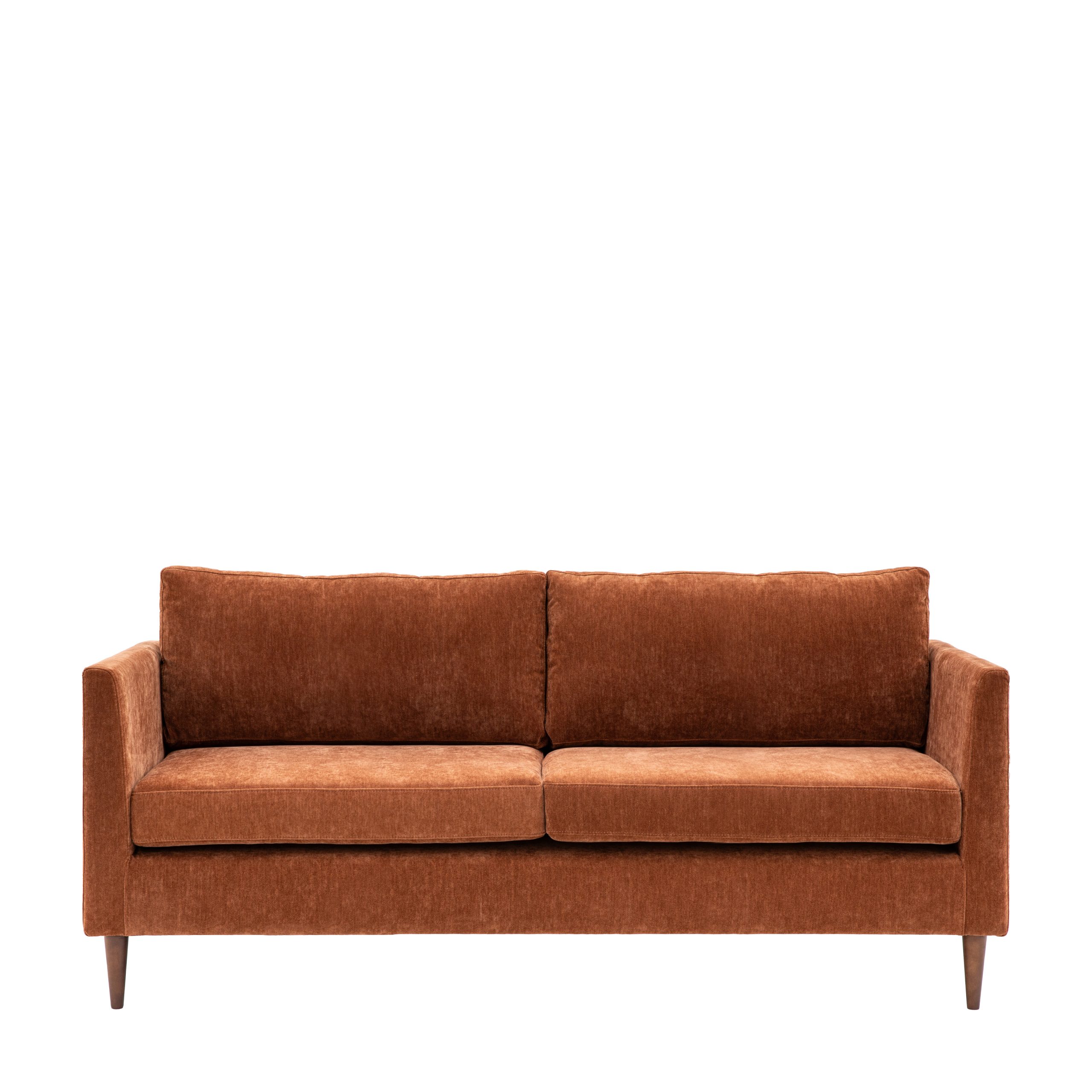 Gallery Direct Gateford Sofa 3 Seater Rust
