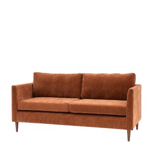 Gallery Direct Gateford Sofa 3 Seater Rust | Shackletons
