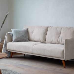Gallery Direct Farringdon 2 Seater Sofa Oatmeal Linen | Shackletons