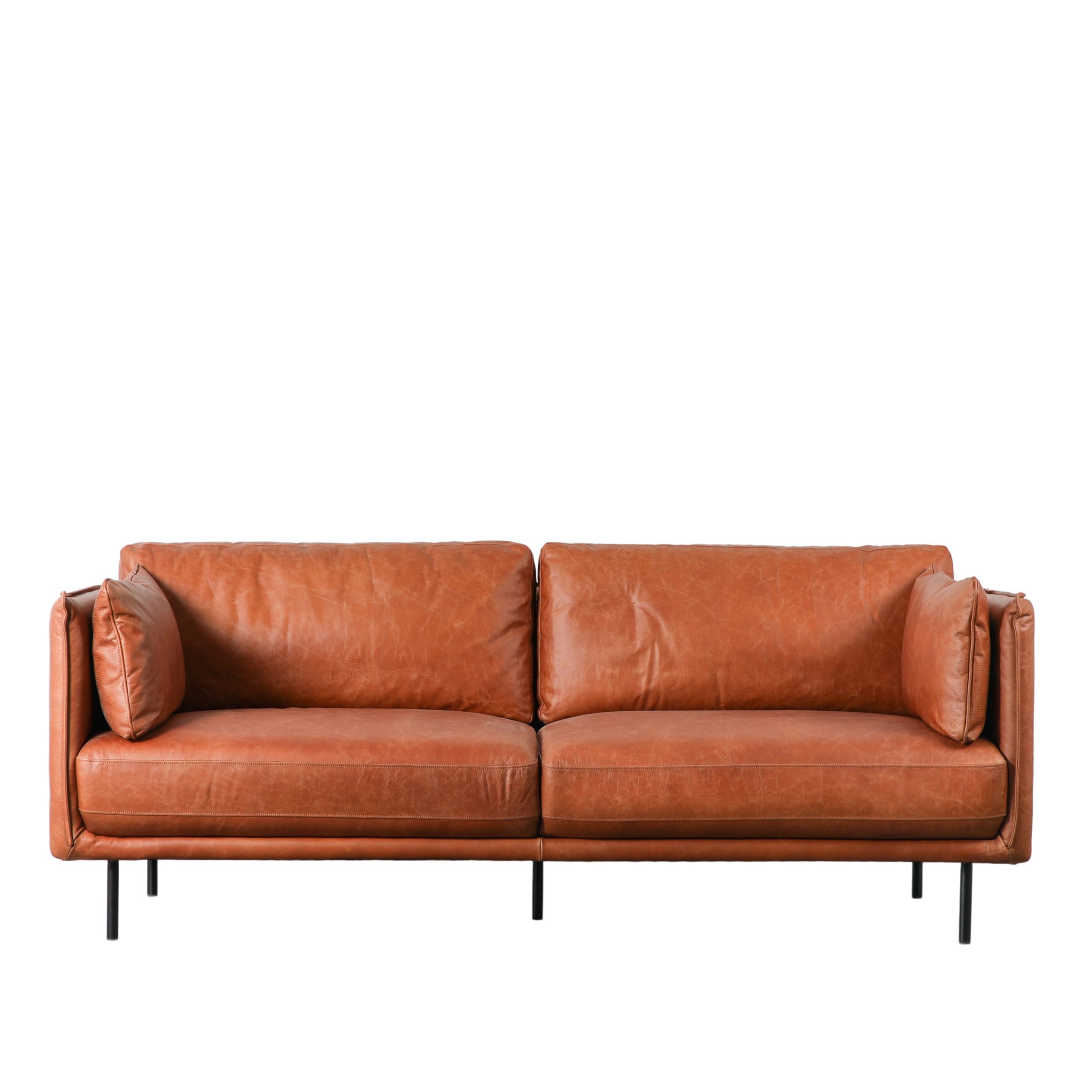 Gallery Direct Wigmore Sofa Brown Leather