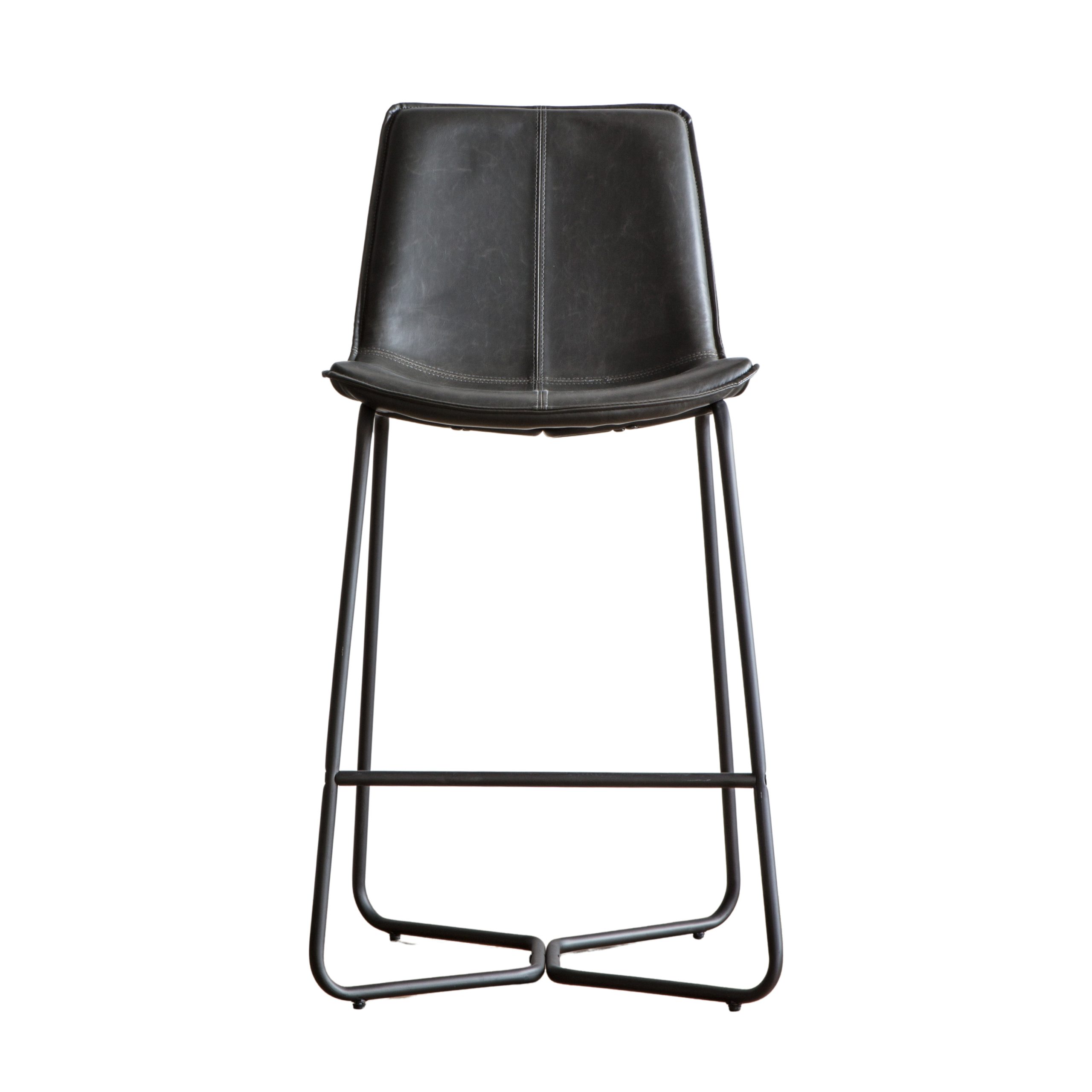 Gallery Direct Hawking Stool Charcoal (Set of 2)