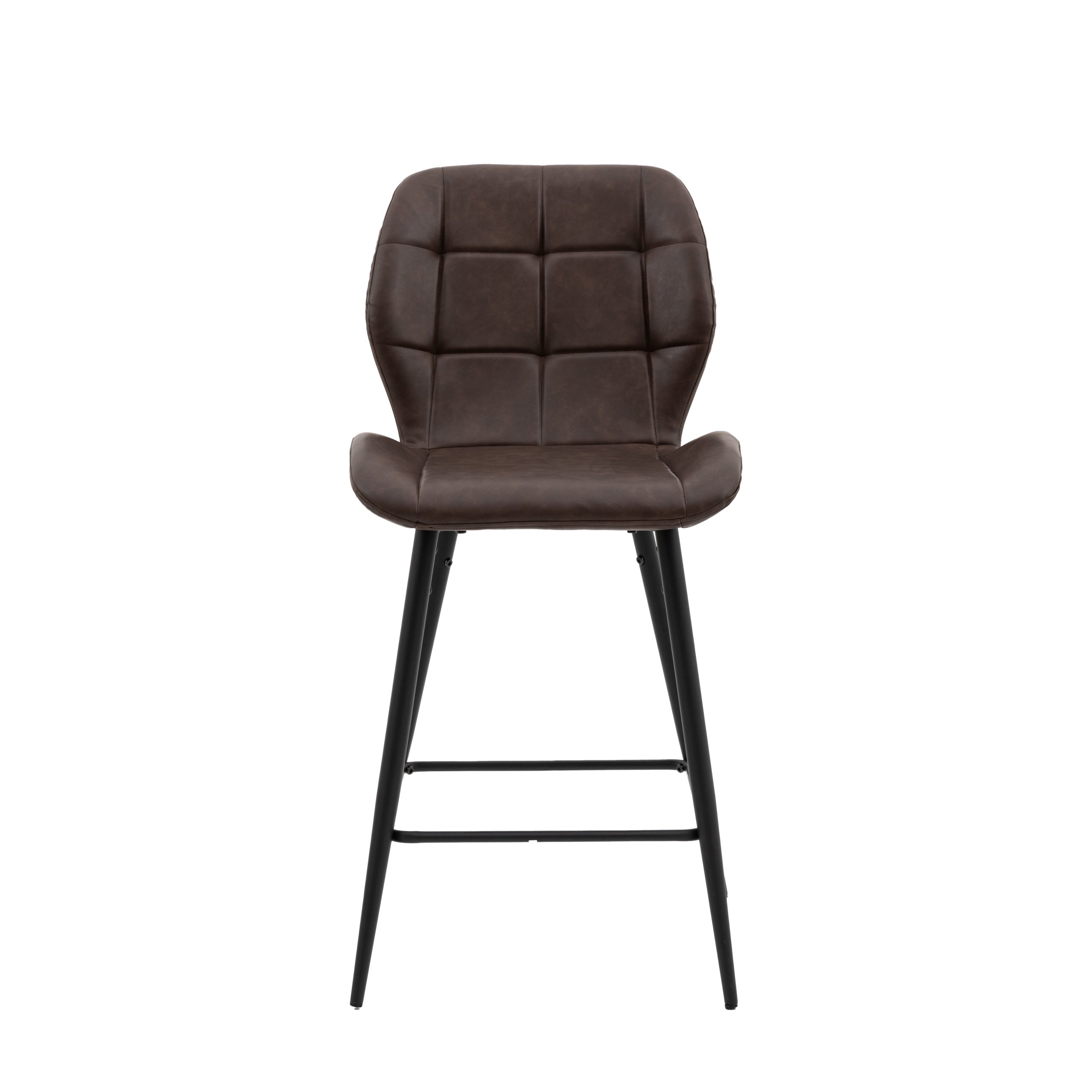 Gallery Direct Manford Stool Brown (Set of 2)