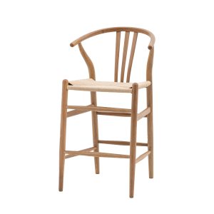 Gallery Direct Whitney Bar Stool Natural Set of 2 | Shackletons