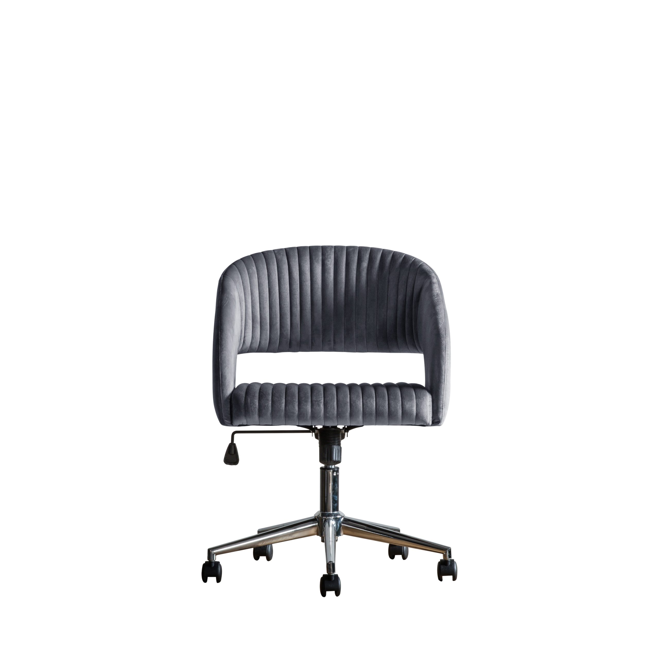 Gallery Direct Murray Swivel Chair Charcoal Velvet