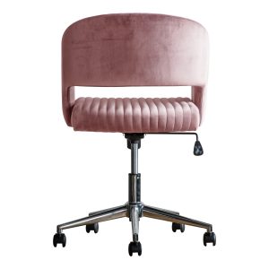 Gallery Direct Murray Swivel Chair Pink Velvet | Shackletons