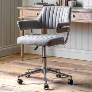Gallery Direct Mcintyre Swivel Chair Grey | Shackletons