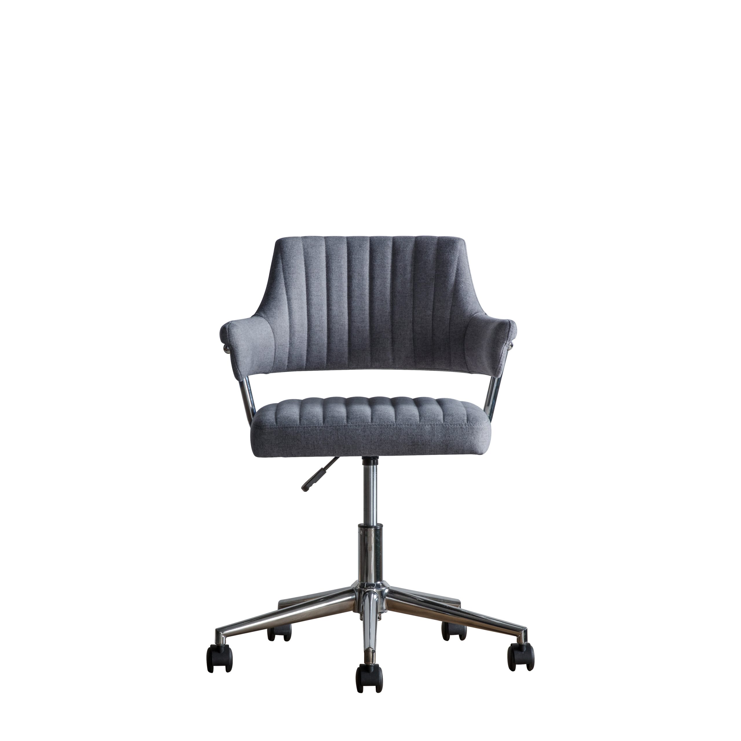 Gallery Direct Mcintyre Swivel Chair Charcoal