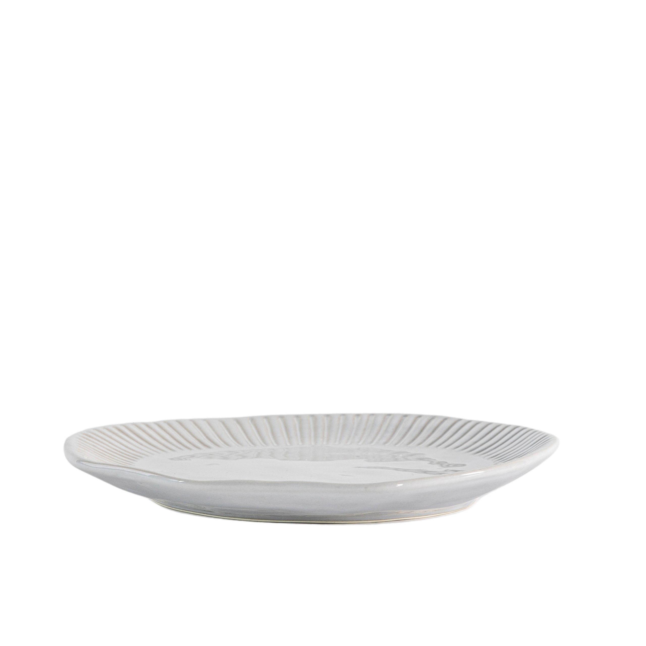 Gallery Direct Organic Ridged Side Plate (Pack of 4)