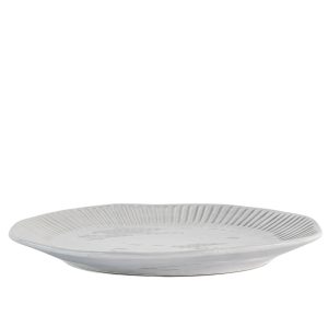 Gallery Direct Organic Ridged Dinner Plate Pack of 4 | Shackletons