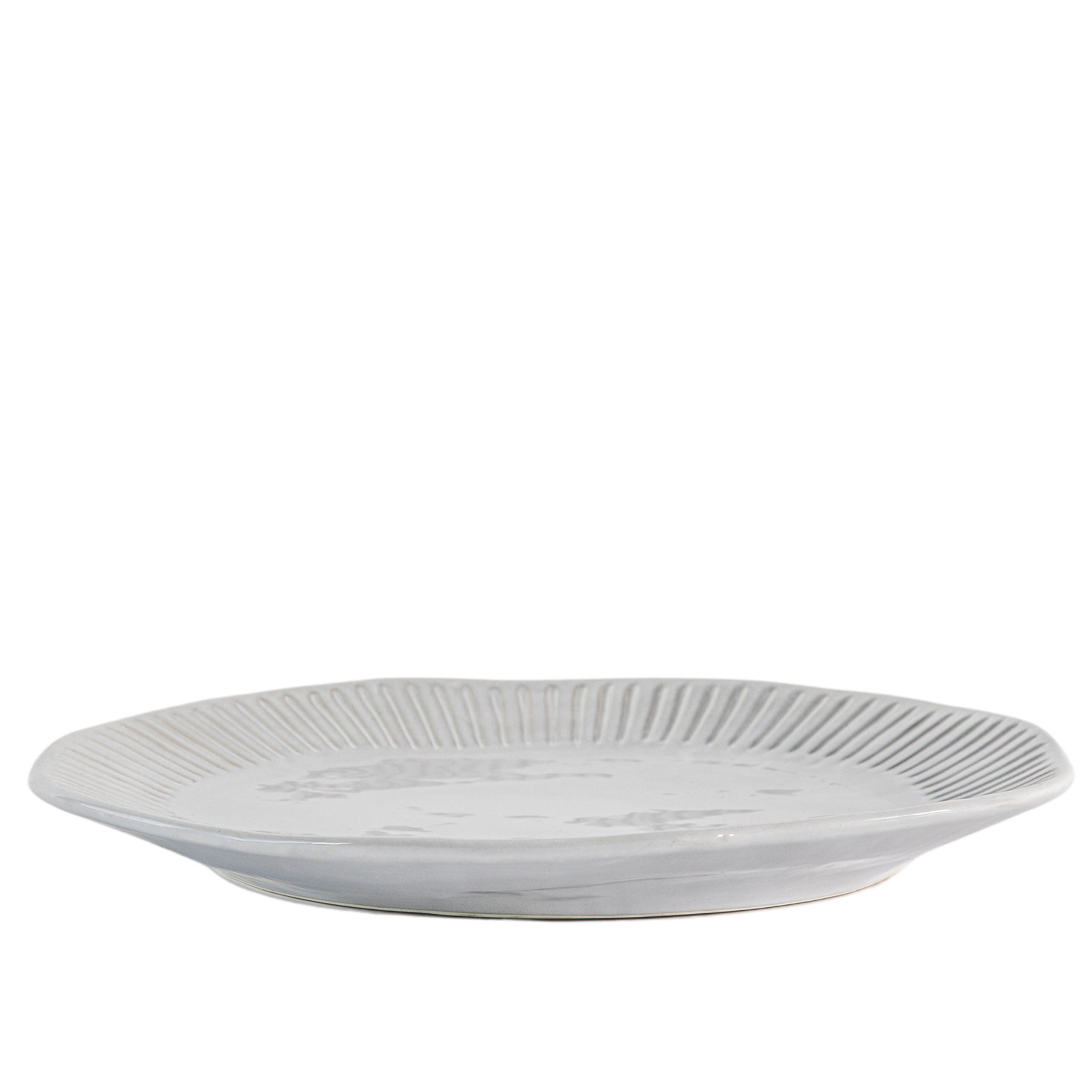 Gallery Direct Organic Ridged Dinner Plate (Pack of 4)