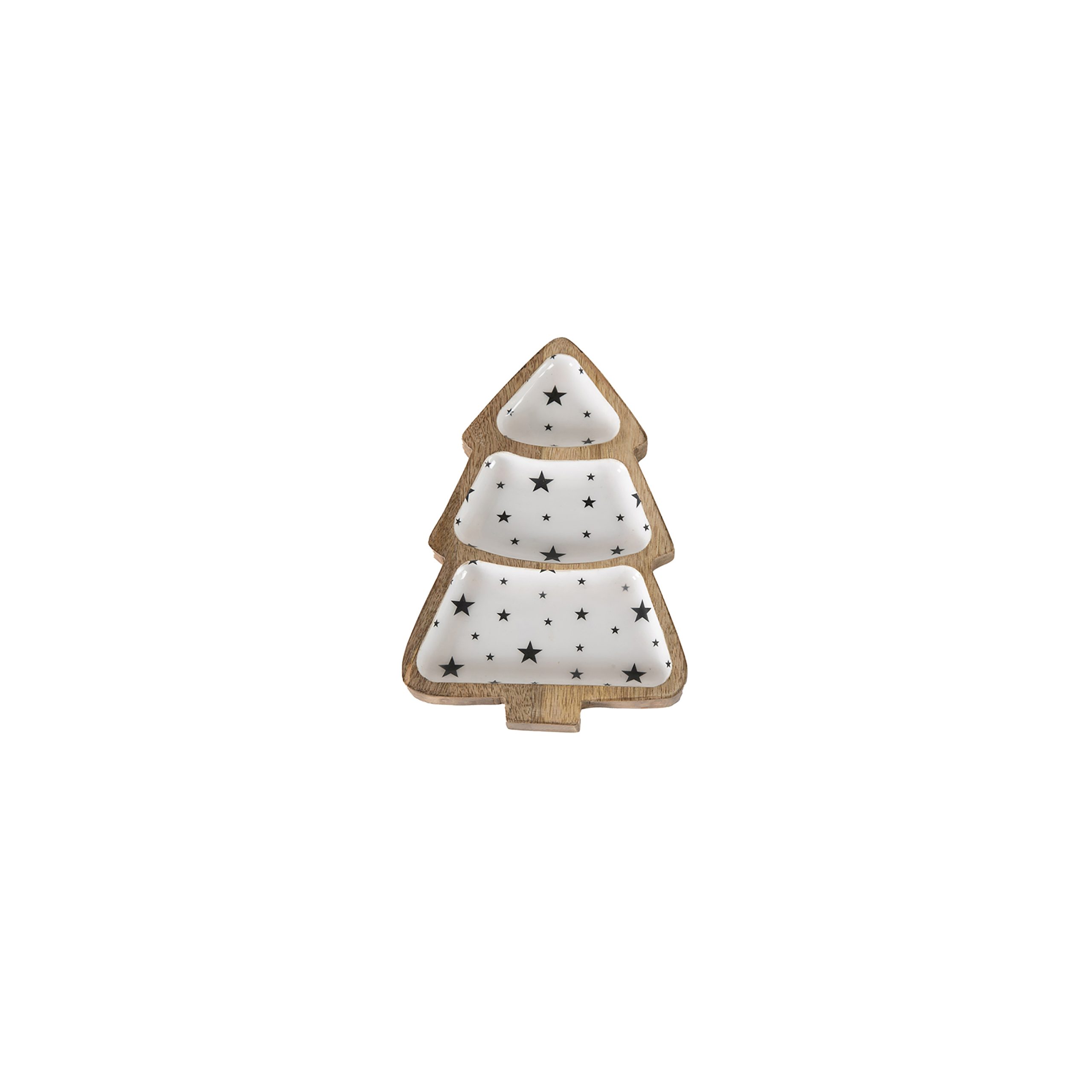 Gallery Direct Starry Xmas Tree Nibbles Platter