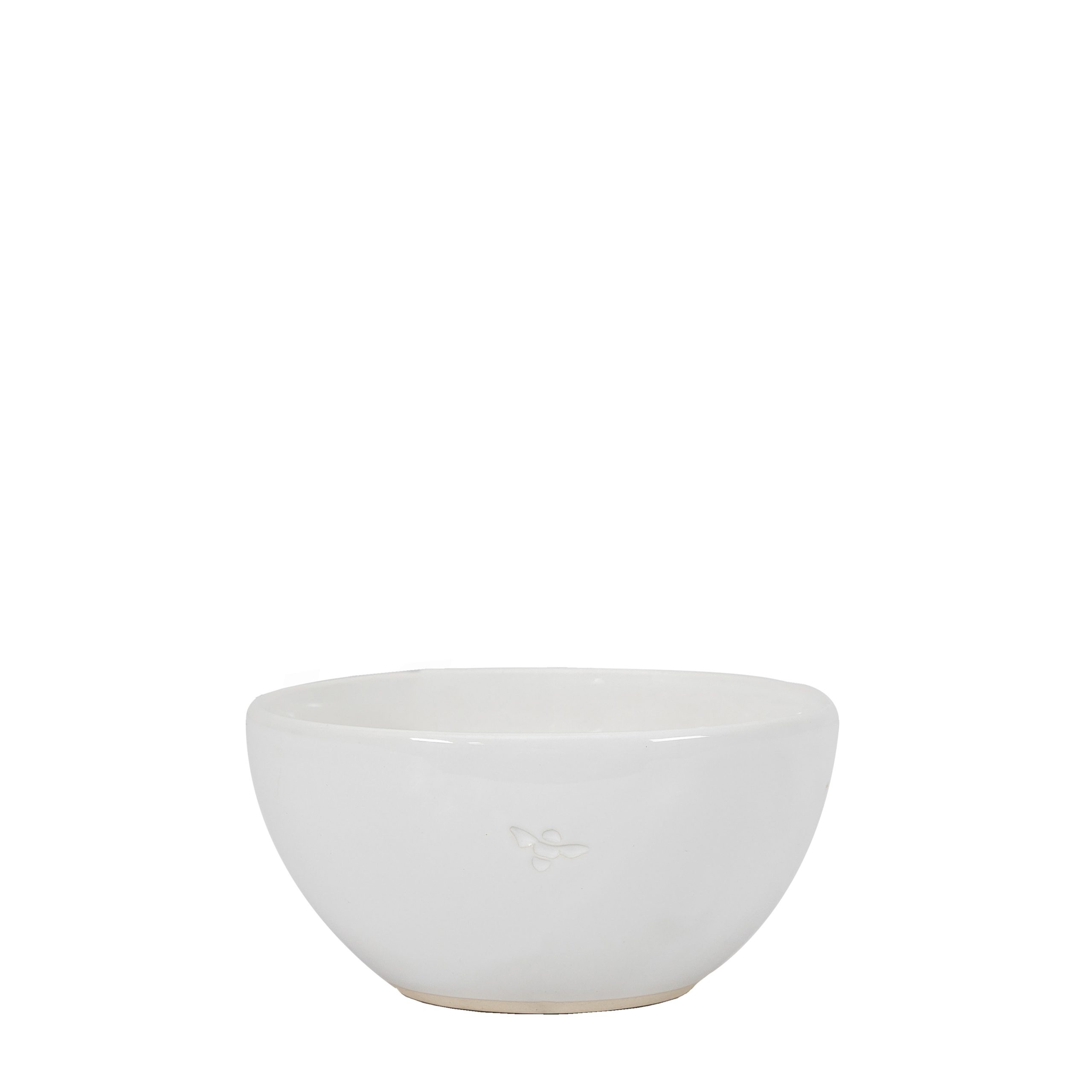 Gallery Direct Bee Cereal Bowl White (Set of 4)