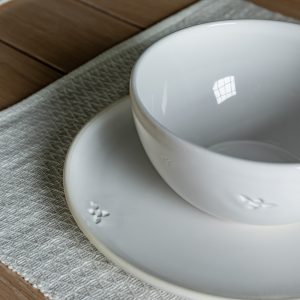 Gallery Direct Bee Cereal Bowl White Set of 4 | Shackletons