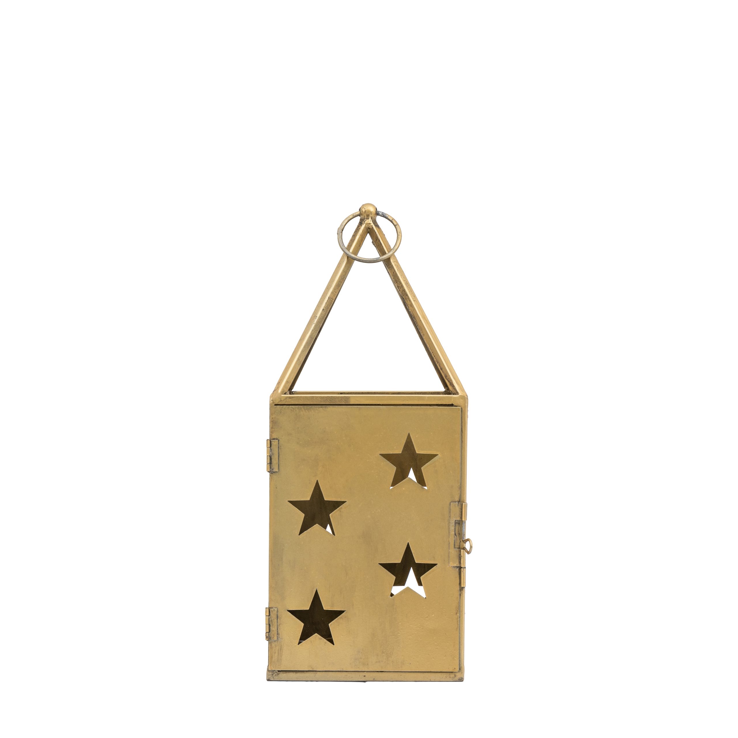 Gallery Direct Starry Lantern Large Antique Gold